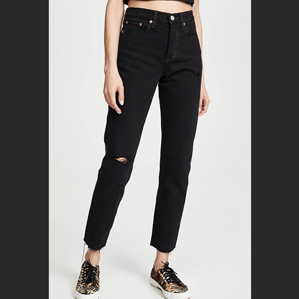 GUC Levi's Wedgie Fit High Rise Jeans - Black - 29